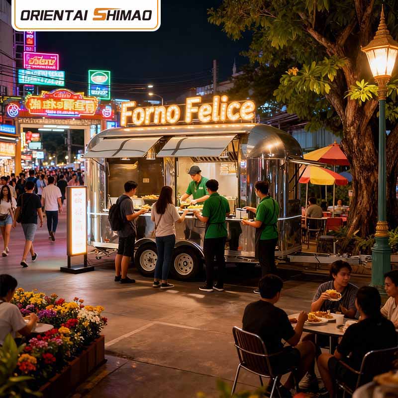 Mobilna trgovina Flower Truck Street Food Catering Tovornjak s hrano